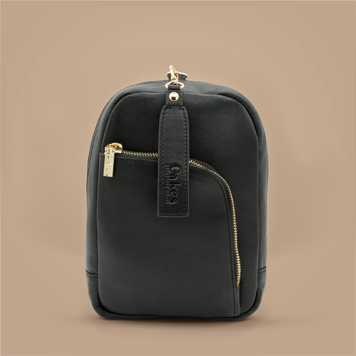 Madeline XL- CCW Cross Body Purse in Black - Gold Hardware