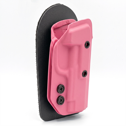 BERRY PINK CAKES CONCEALED HOLSTER SIDE PROFILE. 