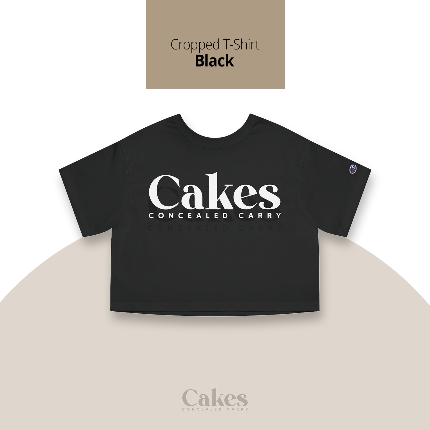 Cakes Concealed Cropped T-Shirt