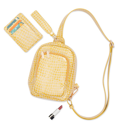 Champagne Meringue Chiffon Compact w/ Wallet