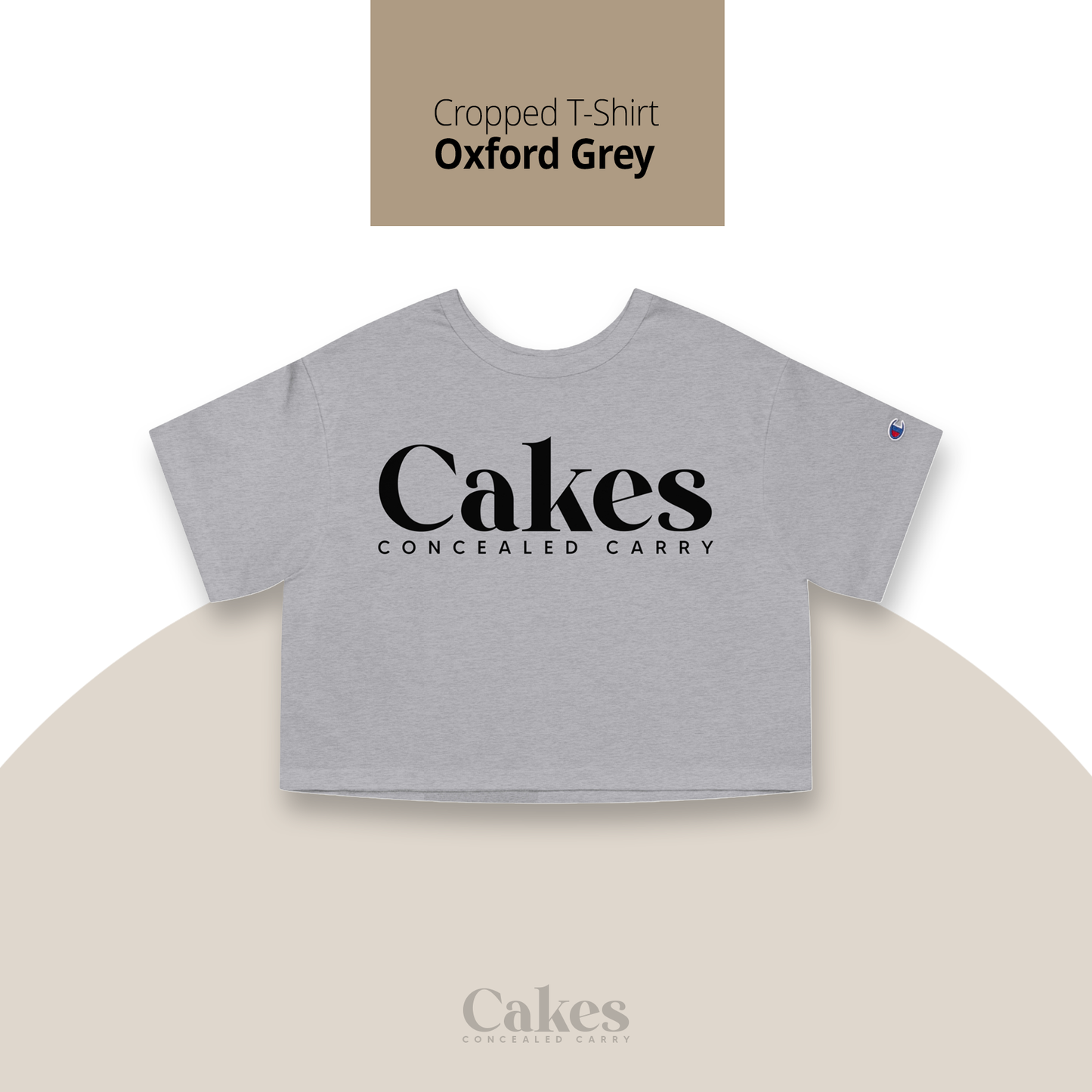 Cakes Concealed Cropped T-Shirt