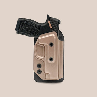 Rose gold metallic Cakes purse attachment Kydex holster with handgun