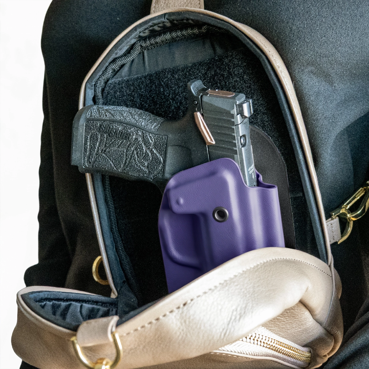 Cakes Purse Attachment Kydex Holster: Metallic