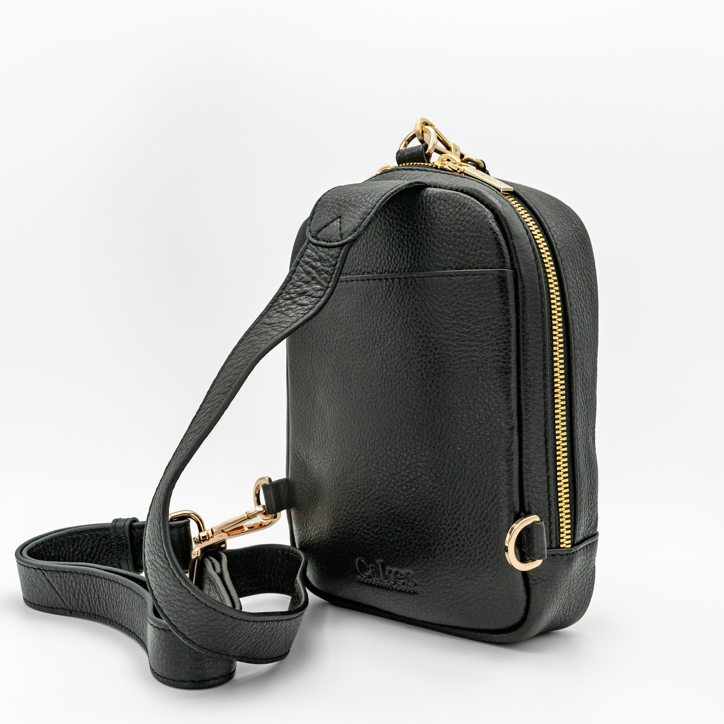 Madeline- Cross Body CCW Purse in Black Licorice - Gold Hardware