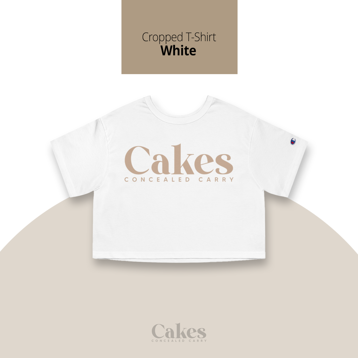 Cakes Concealed Cropped T-Shirt