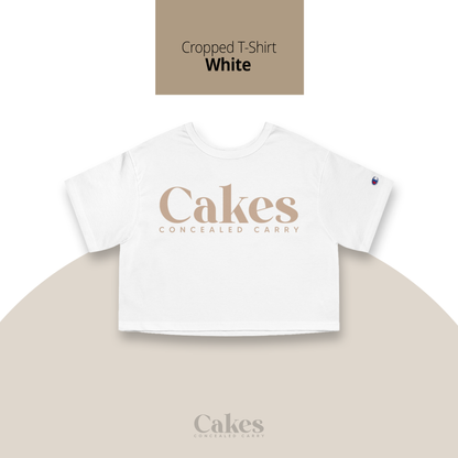 Cakes Concealed Cropped T-Shirt