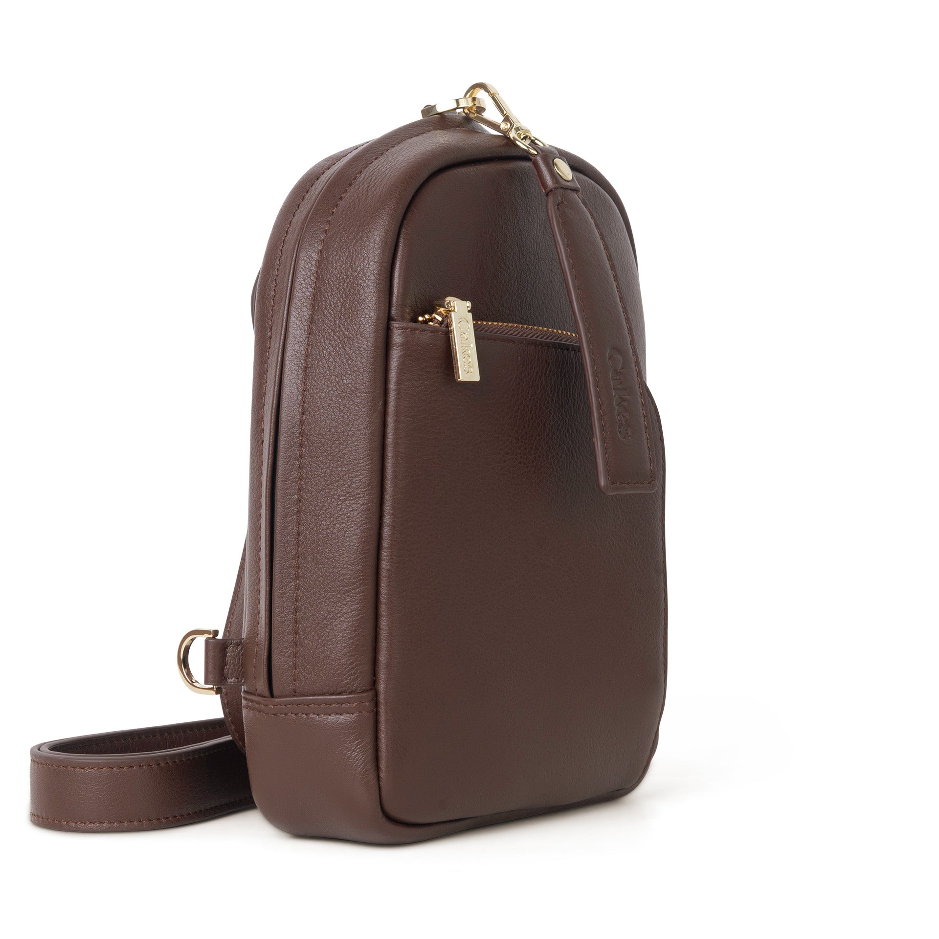 concealed carry leather backpack purse Cakes Concealed Carry Bag Madeline XL-M (Magnetic) Black Licorice Rose Gold Hardware